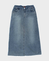 Y2k 00s Denim Maxi Skirt - W33