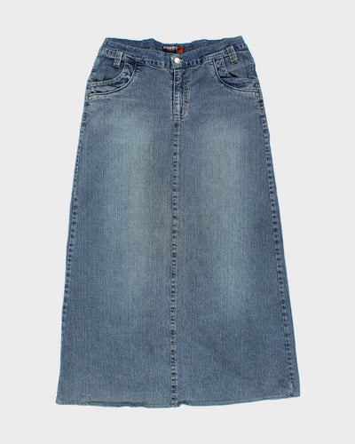 Y2k 00s Denim Maxi Skirt - W33
