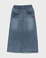 Y2k 00s Denim Maxi Skirt - W33