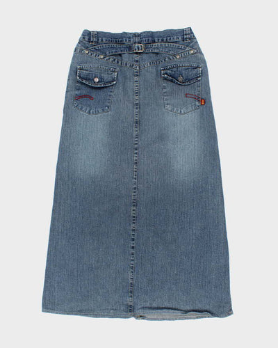 Y2k 00s Denim Maxi Skirt - W33