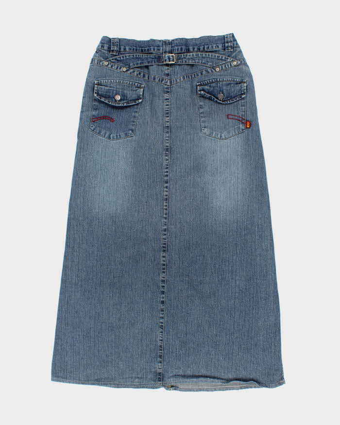 Y2k 00s Denim Maxi Skirt - W33