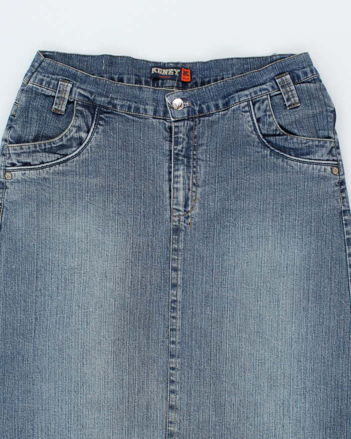 Y2k 00s Denim Maxi Skirt - W33
