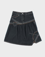 Y2k 00s Solola Denim Midi Skirt - W32