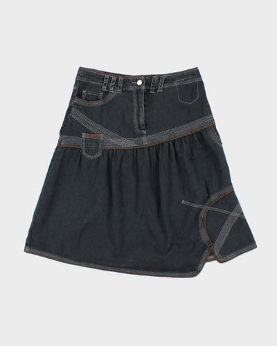 Y2k 00s Solola Denim Midi Skirt - W32
