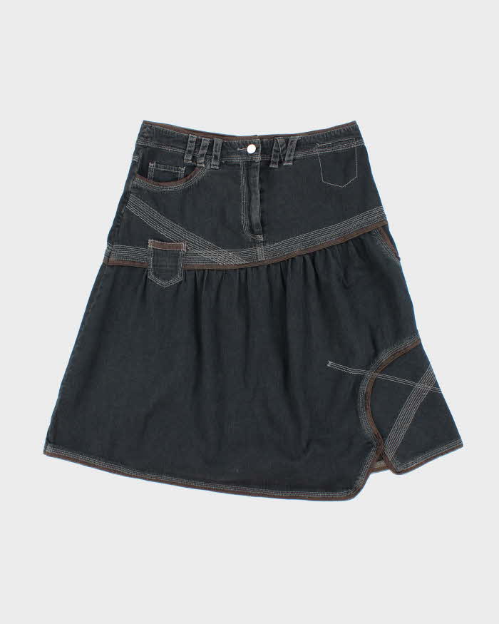 Y2k 00s Solola Denim Midi Skirt - W32