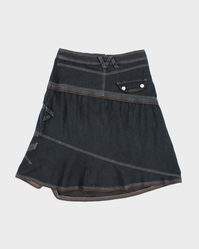 Y2k 00s Solola Denim Midi Skirt - W32