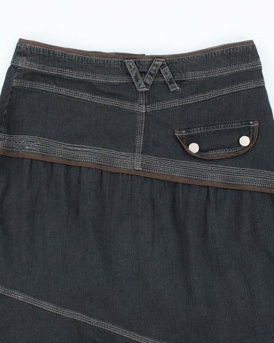 Y2k 00s Solola Denim Midi Skirt - W32