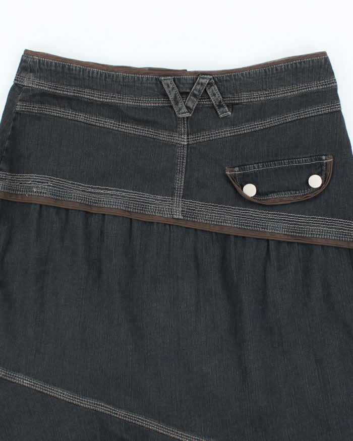 Y2k 00s Solola Denim Midi Skirt - W32