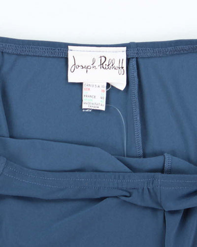 Vintage Y2k Joseph Ribkoff Blue Slinky Skirt - W29