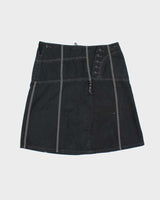 Y2k 00s Esprit Black Midi Skirt - W33