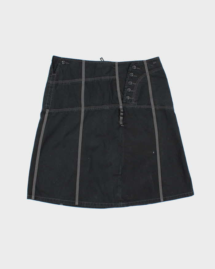Y2k 00s Esprit Black Midi Skirt - W33