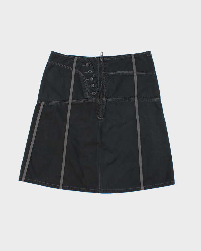 Y2k 00s Esprit Black Midi Skirt - W33