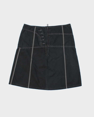 Y2k 00s Esprit Black Midi Skirt - W33