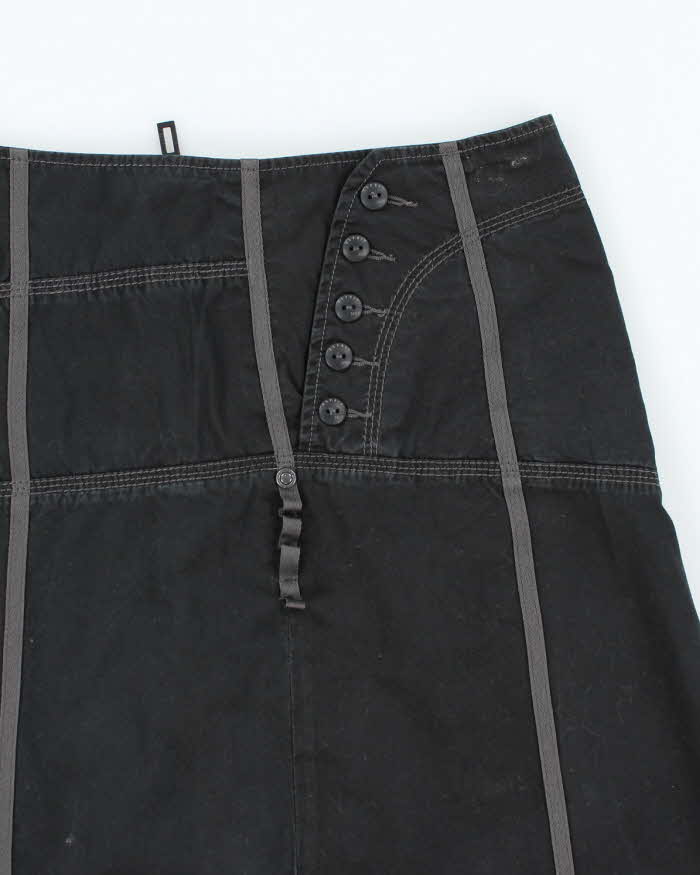 Y2k 00s Esprit Black Midi Skirt - W33