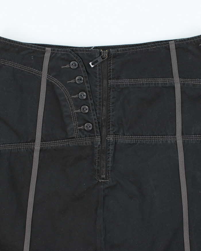 Y2k 00s Esprit Black Midi Skirt - W33