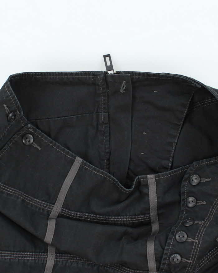 Y2k 00s Esprit Black Midi Skirt - W33