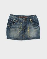 Vintage Y2k 00s The Vintage Standead Denim Mini Skirt - XS