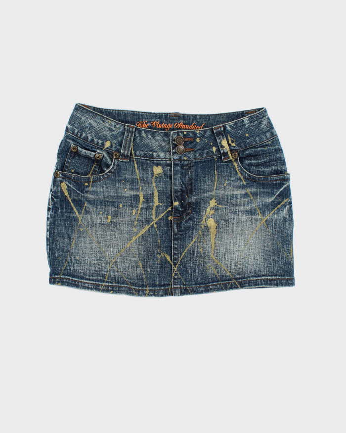 Vintage Y2k 00s The Vintage Standead Denim Mini Skirt - XS