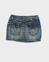 Vintage Y2k 00s The Vintage Standead Denim Mini Skirt - XS