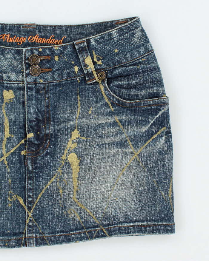 Vintage Y2k 00s The Vintage Standead Denim Mini Skirt - XS