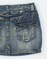 Vintage Y2k 00s The Vintage Standead Denim Mini Skirt - XS