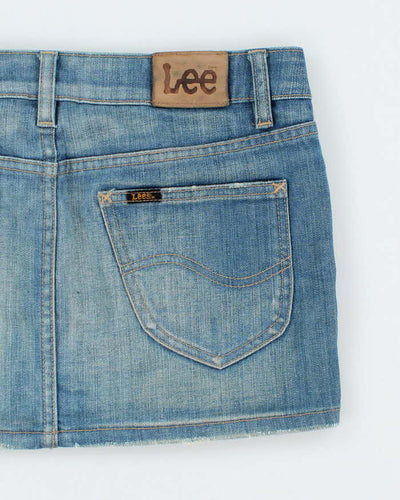 Vintage Lee Denim Mini Skirt - S