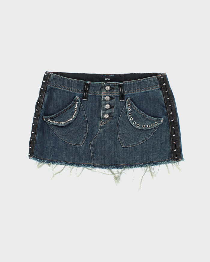 Vintage Y2k 00s Guess Denim Mini Skirt - XS