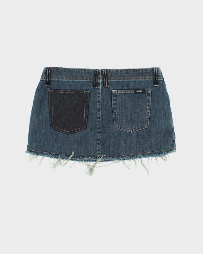 Vintage Y2k 00s Guess Denim Mini Skirt - XS