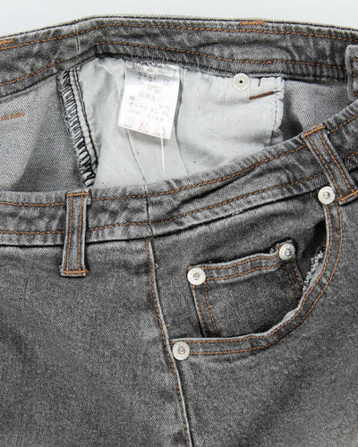 Vintage Y2k 00s Lace-up Denim Skirt - S