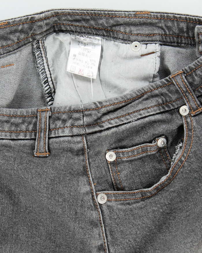 Vintage Y2k 00s Lace-up Denim Skirt - S