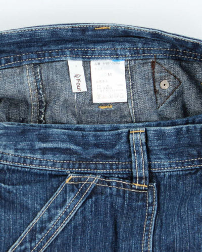 Vintage Y2k 00s Four Rooms Denim Wrap Skirt - XS