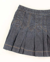 Vintage Y2k 00s Miss Sixty Pleated Denim Mini Skirt - XS