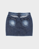 Vintage Y2k 00s Morgan De Toi Denim Mini Skirt - S