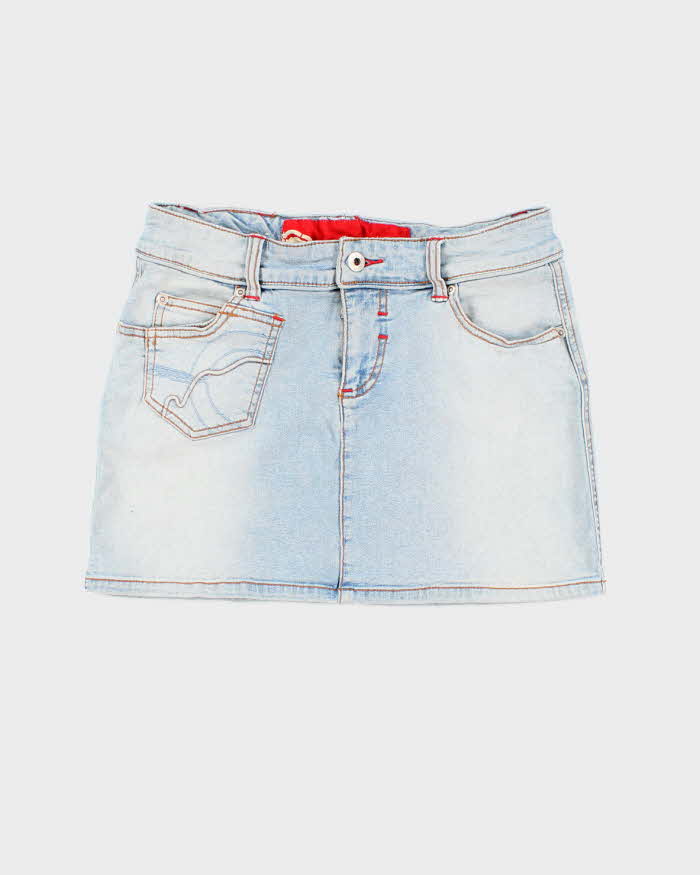 Vintage Y2k 00s Ecko Red Denim Mini Skirt - XS