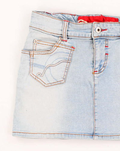 Vintage Y2k 00s Ecko Red Denim Mini Skirt - XS