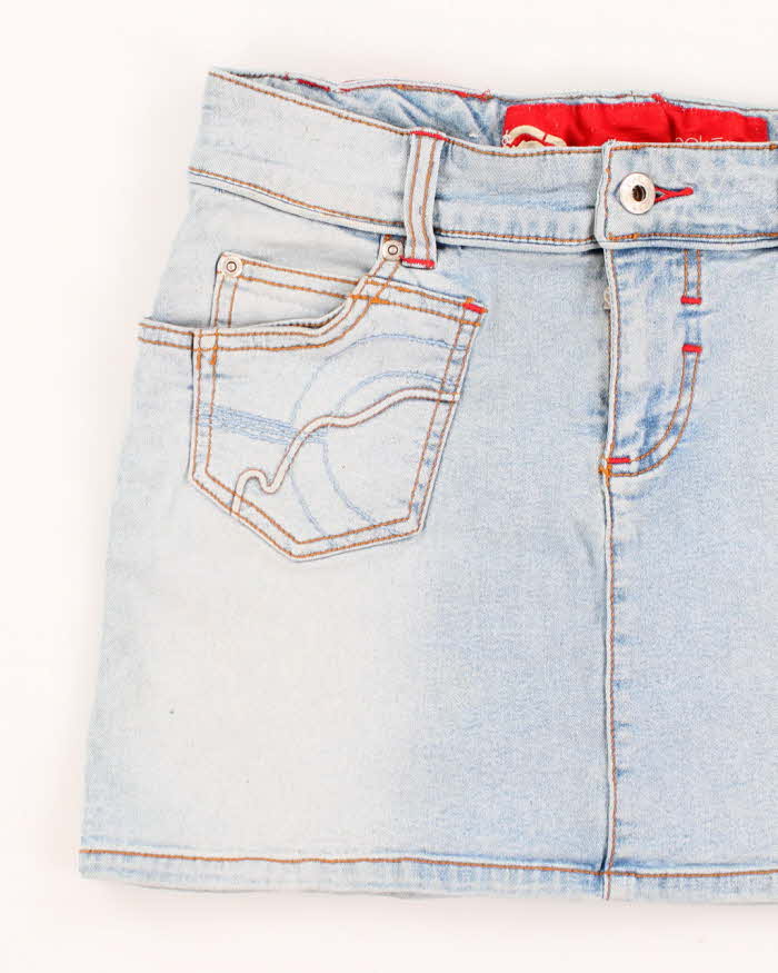 Vintage Y2k 00s Ecko Red Denim Mini Skirt - XS