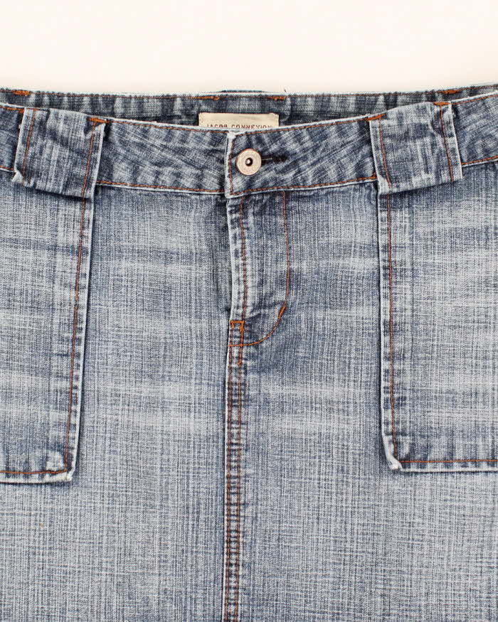 Vintage Y2k 00s Jacob Denim Mini Skirt - S