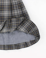 Vintage Burberry Checked Pleated Wool Skirt - XS