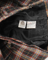 Vintage Wool Checked Long Skirt - XS
