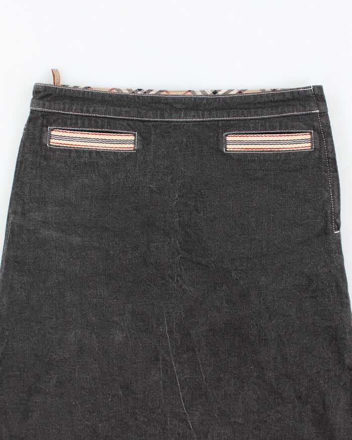 Vintage Burberry Blue Label Denim Skirt - S