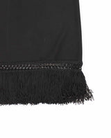 Vintage 90s 00s Bianca Nygard Black Tassel Midi Skirt - S