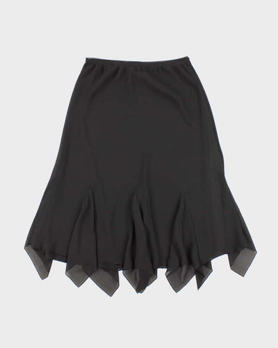 Vintage 1990s Ronnie Nicole Black Midi Skirt - L