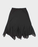 Vintage 1990s Ronnie Nicole Black Midi Skirt - L