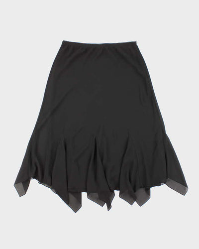 Vintage 1990s Ronnie Nicole Black Midi Skirt - L