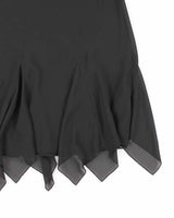 Vintage 1990s Ronnie Nicole Black Midi Skirt - L