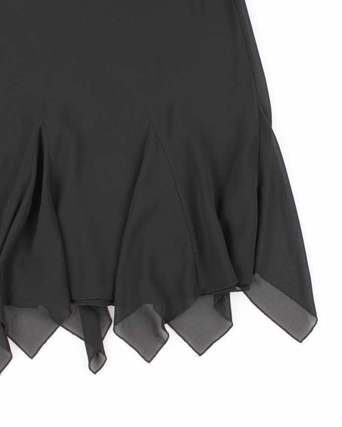 Vintage 1990s Ronnie Nicole Black Midi Skirt - L
