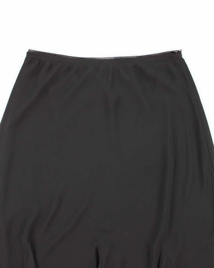 Vintage 1990s Ronnie Nicole Black Midi Skirt - L