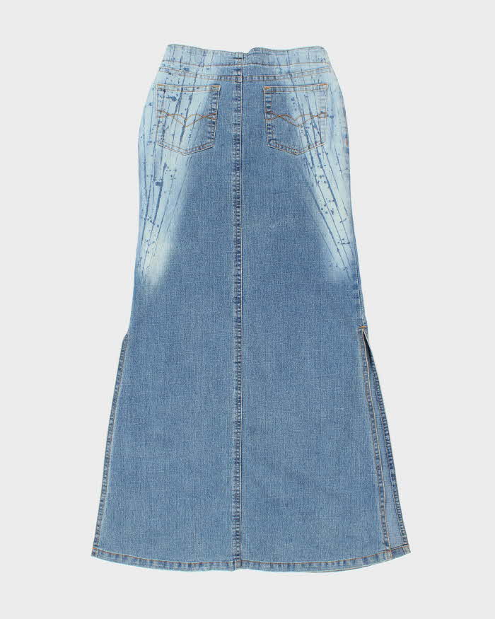 Vintage Y2k 00s  Belted Demim Maxi Skirt - S
