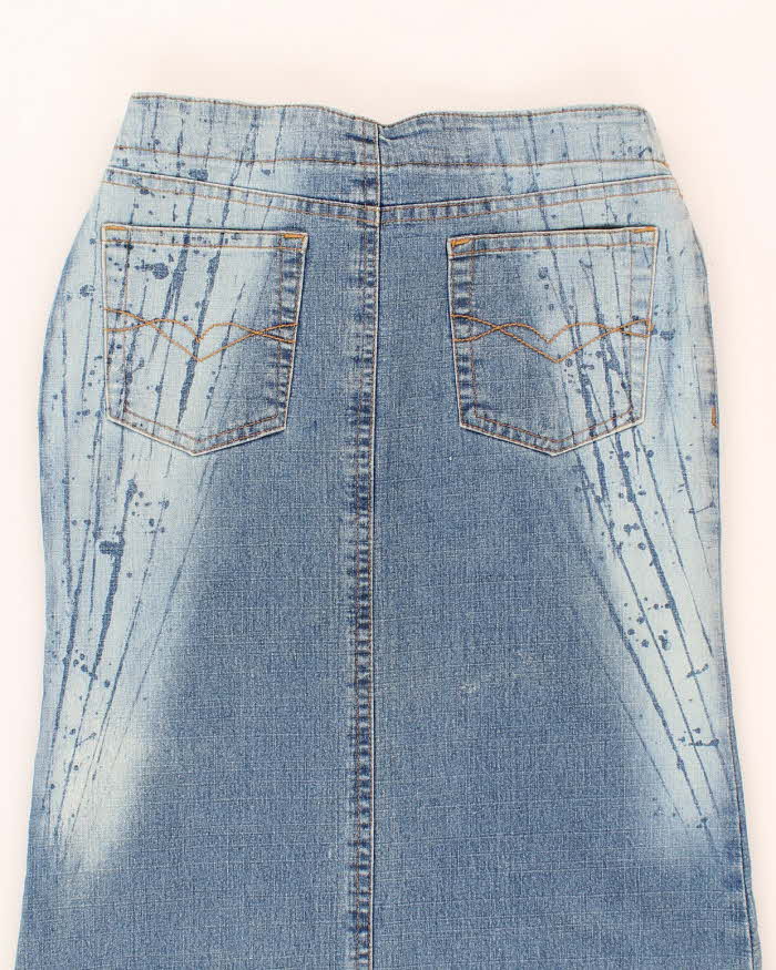 Vintage Y2k 00s  Belted Demim Maxi Skirt - S