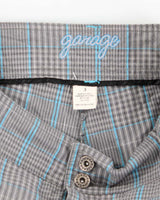 Y2K Garage Blue Plaid Mini Skirt - XS